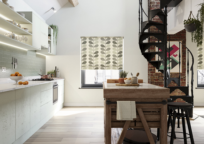 Orla Kiely Multi Stem, Warm Grey - Roman Blind - Image 3